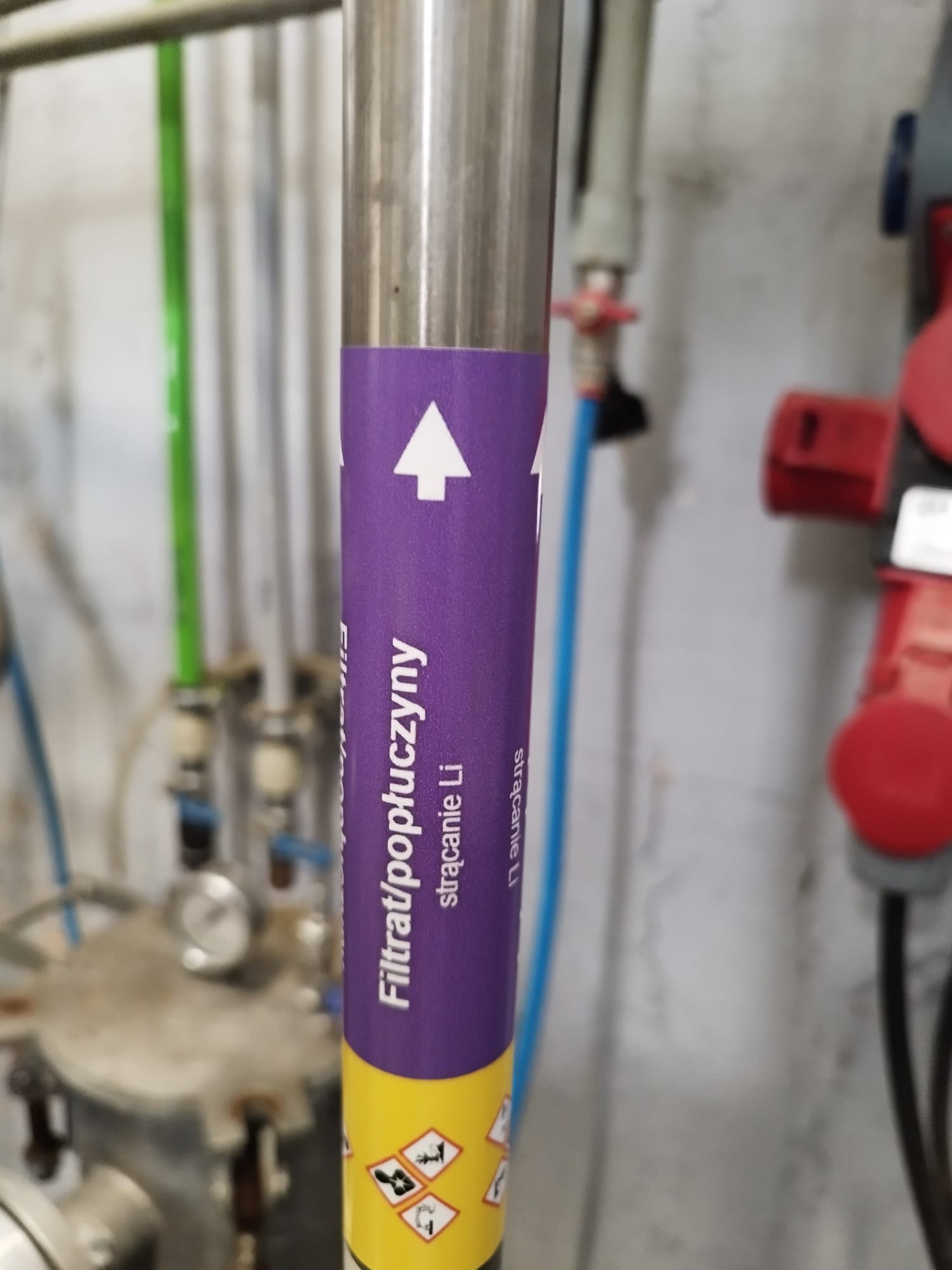 Pipeline label - Filtrat/popluczyny